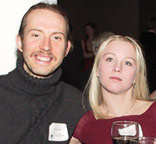 Chris Otten and Annika Bacstrom enjoy their evening together at the Embassy of Finland